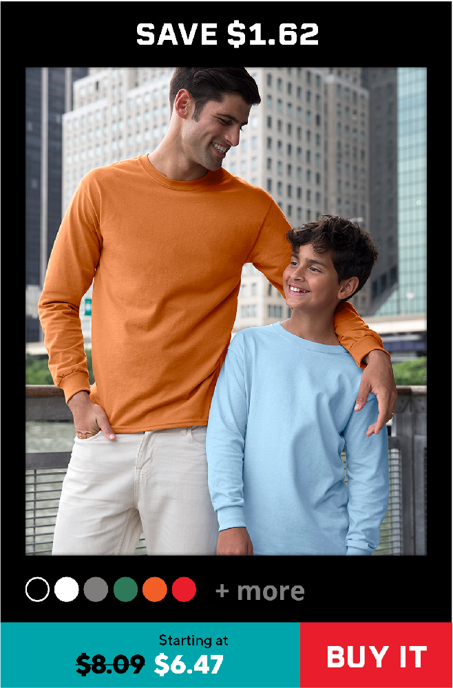 Gildan Ultra Cotton Long Sleeve T-Shirt